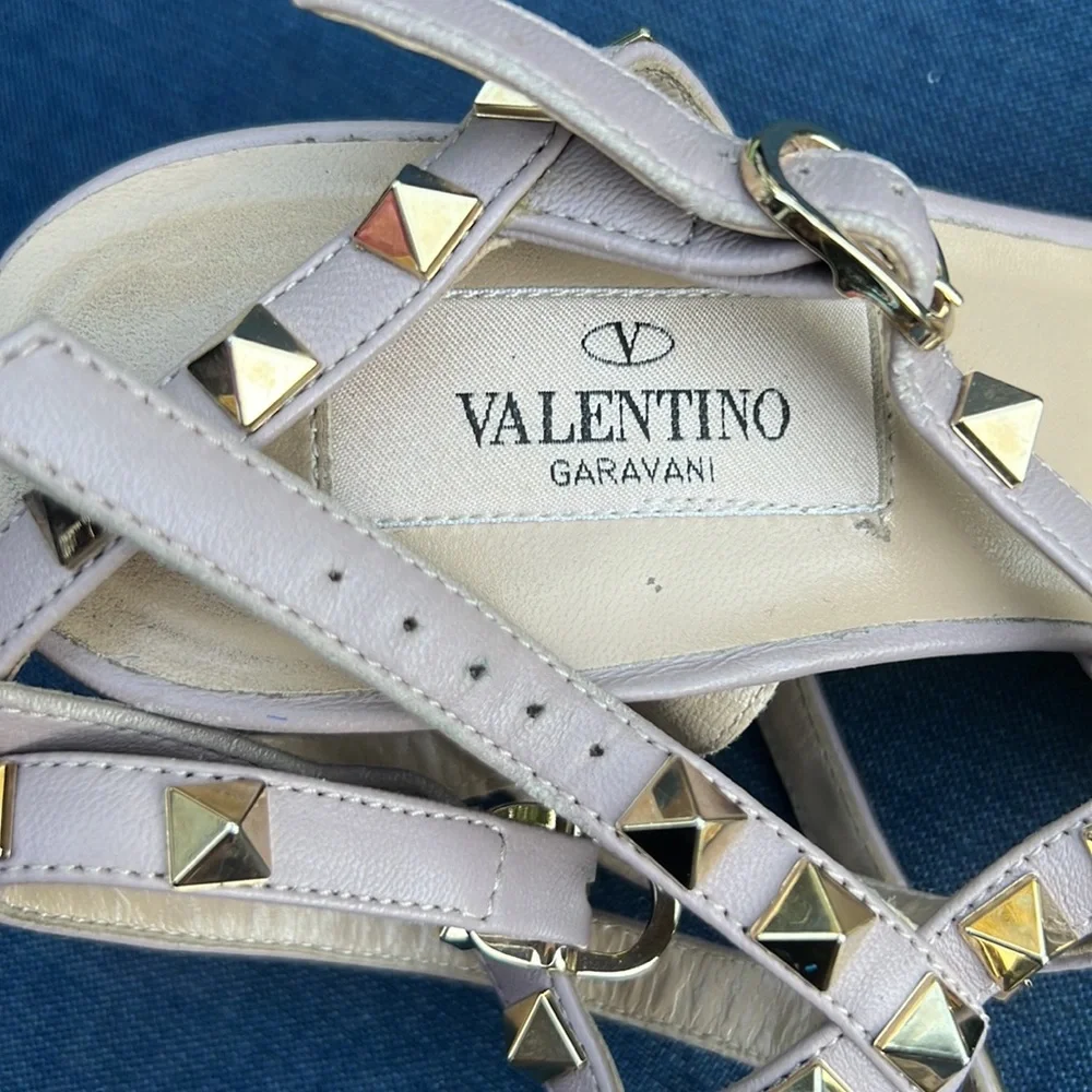 Rockstud Caged 65 Leather Ankle Strap Pump - Picture 10 of 12